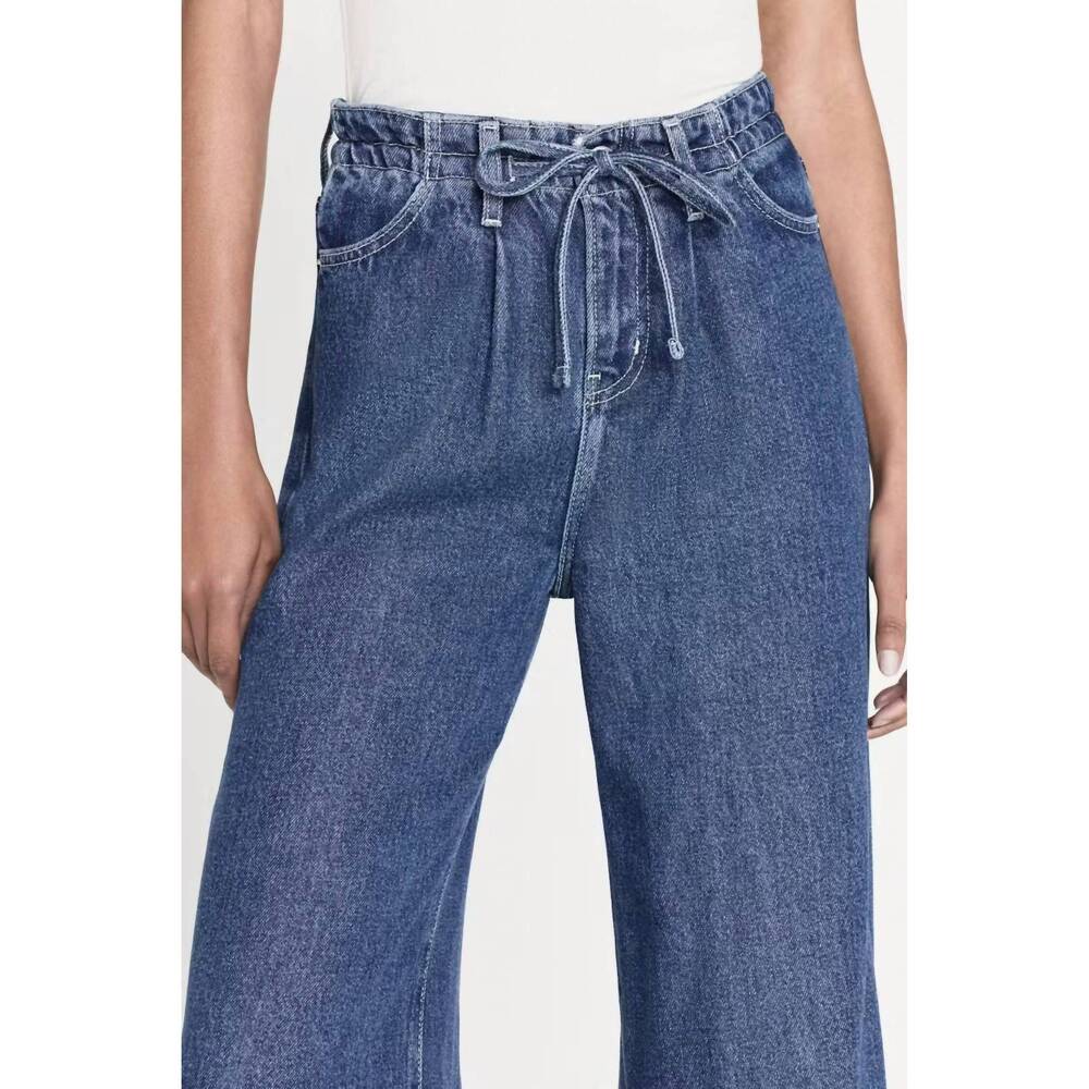 NEW FRAME women's superdrape drawstring jeans in … - image 5